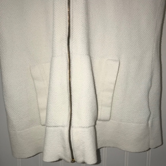 Lilly Pulitzer Cream Josephine Zip Up Knit Hoodie - Picture 4 of 9